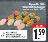 Pommersche Gutsleberwurst Angebote von Rügenwalder Mühle bei EDEKA Nürnberg für 1,59 €