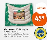 Aktuelle Bratwurst Angebote bei tegut in Stuttgart Aktuelles Weimarer Thüringer Rostbratwurst Angebot bei tegut in Stuttgart ab 4,99 €