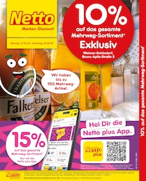 Netto Marken-Discount Prospekt für Weimar: "10% auf das gesamte Mehrweg-Sortiment", 2 Seiten, 27.04.2026 - 02.05.2026