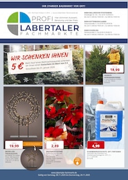 Labertaler Fachmarkt Prospekt für Pfeffenhausen mit 16} Seiten Labertaler Fachmarkt Prospekt für Pfeffenhausen: "IHR STARKER BAUMARKT VOR ORT!", 16 Seiten, 08.11.2025 - 20.11.2025