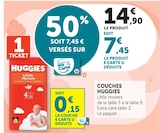 Couches Little movers - HUGGIES en promo chez Super U Saintes à 7,45 €