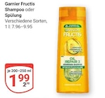 Shampoo im Angebot bei GLOBUS in Homburg Shampoo Angebote von Garnier Fructis bei GLOBUS Homburg für 1,99 €