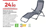 Bain de soleil 2 positions kroma gris clair en promo chez Leroy Merlin Villemomble à 24,90 €