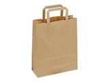 50 Sacs cadeau kraft - poignées plates - 22 cm x 10 cm x 28 cm - brun - Logistipack en promo chez Bureau Vallée 50 Sacs cadeau kraft - poignées plates - 22 cm x 10 cm x 28 cm - brun - Logistipack dans le catalogue Bureau Vallée