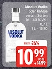 Aktuelle Vodka Angebote bei EDEKA in Hamburg Aktuelles Vodka oder Kahlua Angebot bei EDEKA in Hamburg ab 10,99 €