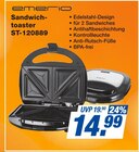 Sandwich-toaster Angebote von emerio bei famila Nordost Falkensee für 14,99 €