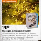 MICRO LED-BÜSCHELLICHTERKETTE Angebote bei OBI Rottenburg für 14,99 €