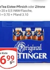 IceTea Eistee Pfirsich Angebote von Oettinger bei GLOBUS Viersen für 6,99 €