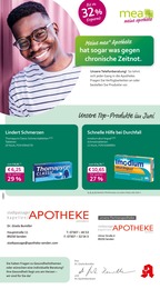 mea - meine apotheke Prospekt für Senden mit 4 Seiten mea - meine apotheke Prospekt für Senden: "Unsere Juni-Angebote", 4 Seiten, 01.06.2025 - 30.06.2025