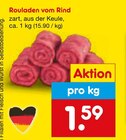 Rouladen vom Rind von  im aktuellen Netto Marken-Discount Prospekt für 1,59 €