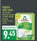 Spül-Tabs Classic Angebote von Frosch bei Marktkauf Herne für 9,45 €