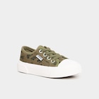 Tennis basses en toile vert kaki garçon dans le catalogue La Halle