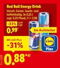 Energy Drink im Angebot bei Lidl in Kempten Energy Drink Angebote von Red Bull bei Lidl Kempten für 0,88 €