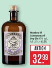 Schwarzwald Dry Gin Angebote von Monkey 47 bei Marktkauf Leonberg für 32,99 €