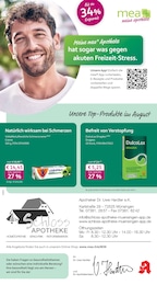 Apotheken Prospekt von mea - meine apotheke in Münsingen Aktueller mea - meine apotheke Apotheken Prospekt für Münsingen: Unsere August-Angebote mit 4} Seiten, 01.08.2026 - 31.08.2026