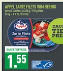 Zarte Filets vom Hering im Angebot bei Marktkauf in Bochum Zarte Filets vom Hering Angebote von Appel bei Marktkauf Bochum für 1,55 €