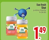 Shot Ingwer Limette im Angebot bei EDEKA in Straubing Shot Ingwer Limette Angebote von live fresh bei EDEKA Straubing für 1,49 €