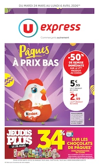 Catalogue U Express de la semaine 13, "U Express", page 1, 24/03/2026 - 06/04/2026 Prospectus U Express en cours, "U Express", page 1 sur 16