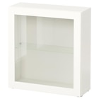 Regal mit Glastür weiß/Sindvik Klarglas weiß Angebote von BESTÅ bei IKEA Hildesheim für 81,00 €