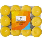 24 chauffe-plats citronnelle - CARREFOUR en promo chez Carrefour 24 chauffe-plats citronnelle - CARREFOUR dans le catalogue Carrefour