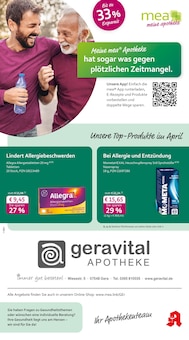 mea - meine apotheke Prospekt der KW 14 "Unsere April-Angebote" Aktueller mea - meine apotheke Prospekt "Unsere April-Angebote" Seite 1 von 4 Seiten