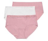 3 Pantys »Magic Cut«, rosa und weiß bei Tchibo im Supermarkt im Prospekt "" für 14,99 €
