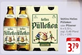 Helles Pülleken oder Pilsener Angebote von Veltins bei E center Rüsselsheim für 3,79 €