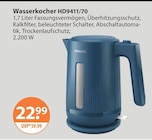 Wasserkocher HD9411/70 im V-Markt Prospekt Wasserkocher HD9411/70 von Philips im aktuellen V-Markt Prospekt für 22,99 €