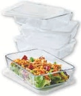 Lot de 4 boîtes rectangulaires 1,5L - Pyrex en promo chez Super U Lot de 4 boîtes rectangulaires 1,5L - Pyrex dans le catalogue Super U
