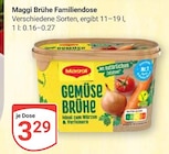 Gemüse Brühe Familiendose Angebote von Maggi bei GLOBUS Castrop-Rauxel für 3,29 €