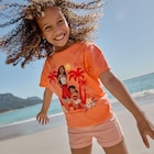 T-shirt manches courtes coton Vaiana orange clair fille en promo chez La Halle T-shirt manches courtes coton Vaiana orange clair fille dans le catalogue La Halle