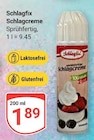 Schlagcreme im Angebot bei GLOBUS in Braunschweig Schlagcreme Angebote von Schlagfix bei GLOBUS Braunschweig für 1,89 €