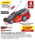 Akku-Rasenmäher-Set Angebote von Einhell bei toom Baumarkt Heinsberg für 339,99 €