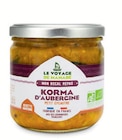 Korma d'aubergine - Le Voyage de Mamabé en promo chez Naturalia Korma d'aubergine - Le Voyage de Mamabé dans le catalogue Naturalia