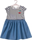 Kleid mit Streifen-Muster & Kirsch-Applikation, blau & rot, Gr. 116 von ALANA im aktuellen dm-drogerie markt Prospekt für 11,90 €