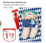 Weißwürste im Angebot bei GLOBUS in Ludwigshafen Weißwürste Angebote von Zimmermann bei GLOBUS Ludwigshafen für 1,19 €
