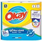 Essuie tout blanc extra long - OKAY - U Express Essuie tout blanc extra long - OKAY à 0,64 € dans le catalogue U Express