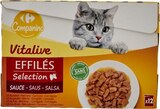 Effilés de viande pour chat adulte en sauce à Carrefour dans Rieupeyroux Effilés de viande pour chat adulte en sauce à Carrefour dans Rieupeyroux