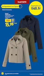 Offre Trench-Coat Femme dans le catalogue Lidl du moment à la page 52