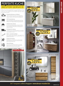 Badmöbel im BRAUN Möbel-Center Prospekt "60 JAHRE BRAUN MÖBEL CENTER" mit 24 Seiten (Freiburg (Breisgau))