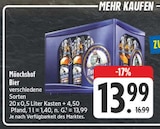Mönchshof Bier Angebote bei EDEKA Neustadt für 13,99 €