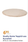 Teppich aus Kunstfell Angebote von Studio Home bei Action Essen für 6,95 €