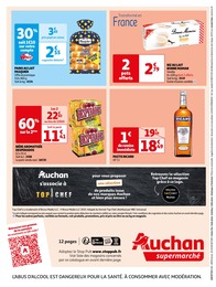 Prix et réduction Boisson dans le prospectus Auchan Supermarché en cours Offre Boisson dans le catalogue Auchan Supermarché du moment à la page 12