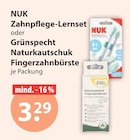 Zahnpflege-Lernset von NUK im aktuellen V-Markt Prospekt für 3,29 €