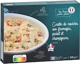 Gratin de ravioles aux fromages, poulet et champignons - PICARD dans le catalogue Picard