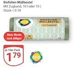 Aktuelle Mülleimer Angebote bei GLOBUS in Erlangen Aktuelles Biofolien-Müllbeutel Angebot bei GLOBUS in Erlangen ab 1,79 €