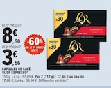 Promo Capsules de café à 3,56 € dans le catalogue E.Leclerc à Bollène