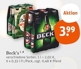 Beck's Angebote bei tegut Coburg für 3,99 €