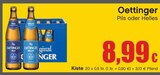Pils oder Helles im Angebot bei RAN in Heidenheim Pils oder Helles Angebote von Oettinger bei RAN Heidenheim für 8,99 €