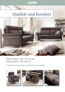 Couch im aktuellen Polstermöbel Fischer Prospekt (Regensburg) Couch im Polstermöbel Fischer Prospekt "Sagen Sie Ihren Rückenschmerzen Adé!" mit 16 Seiten (Regensburg)